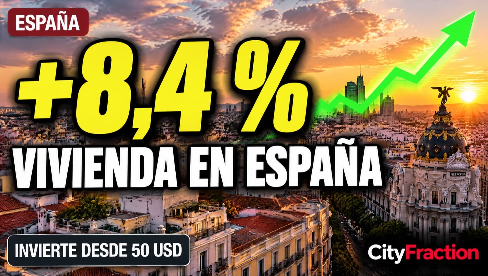 O mercado imobiliário na Espanha subiu 8,4% em 2024: o que isso significa para investir