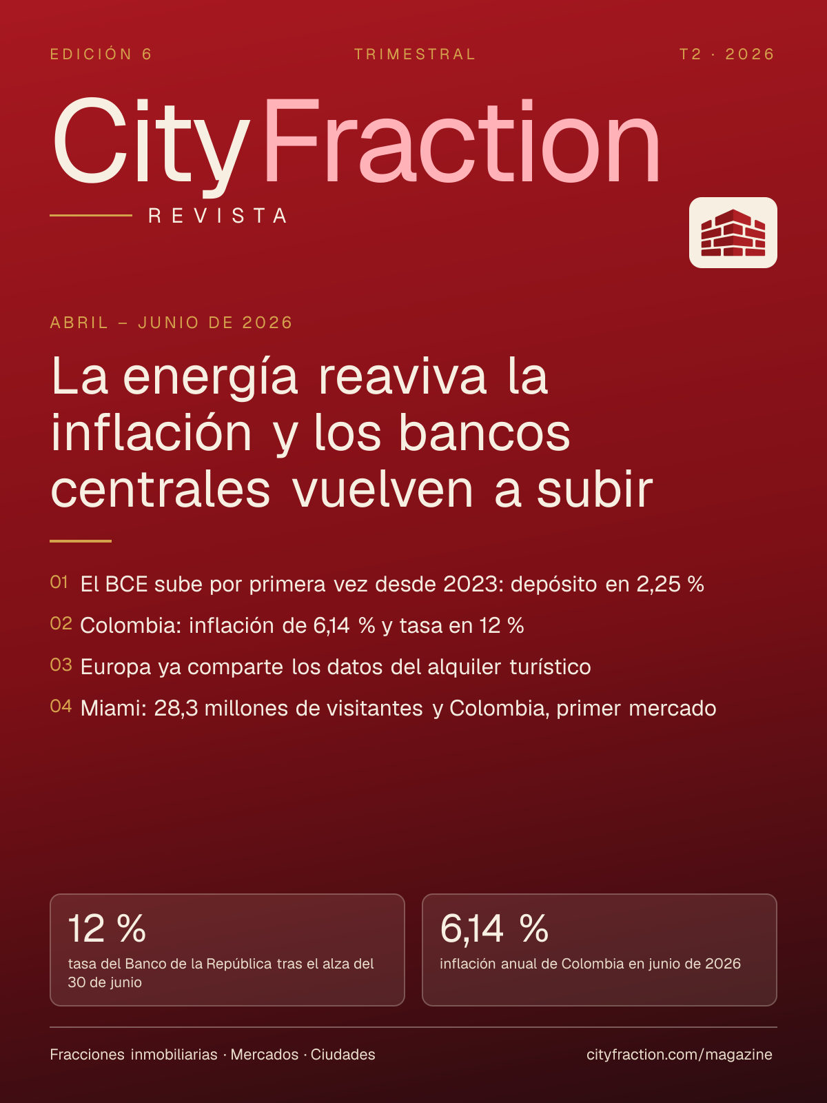 Portada de la edición 6: La energía reaviva la inflación y los bancos centrales vuelven a subir